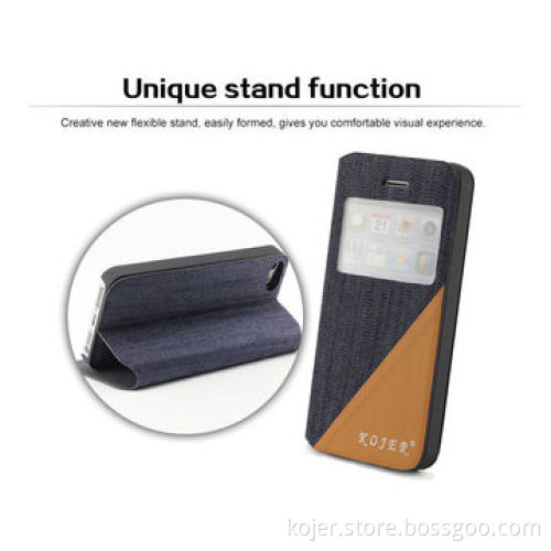 2-in-1 Separable Denim Series Mobile Phone Case for iPhone 5